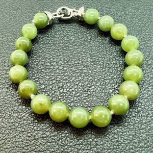 Bracelet de Jade vert mousse