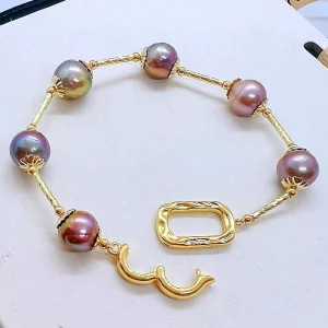 Bracelet de Perles Irisées