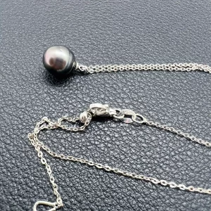 Pendentif perle de Tahiti Nuit prune Pendentif perle de Tahiti Nuit prune