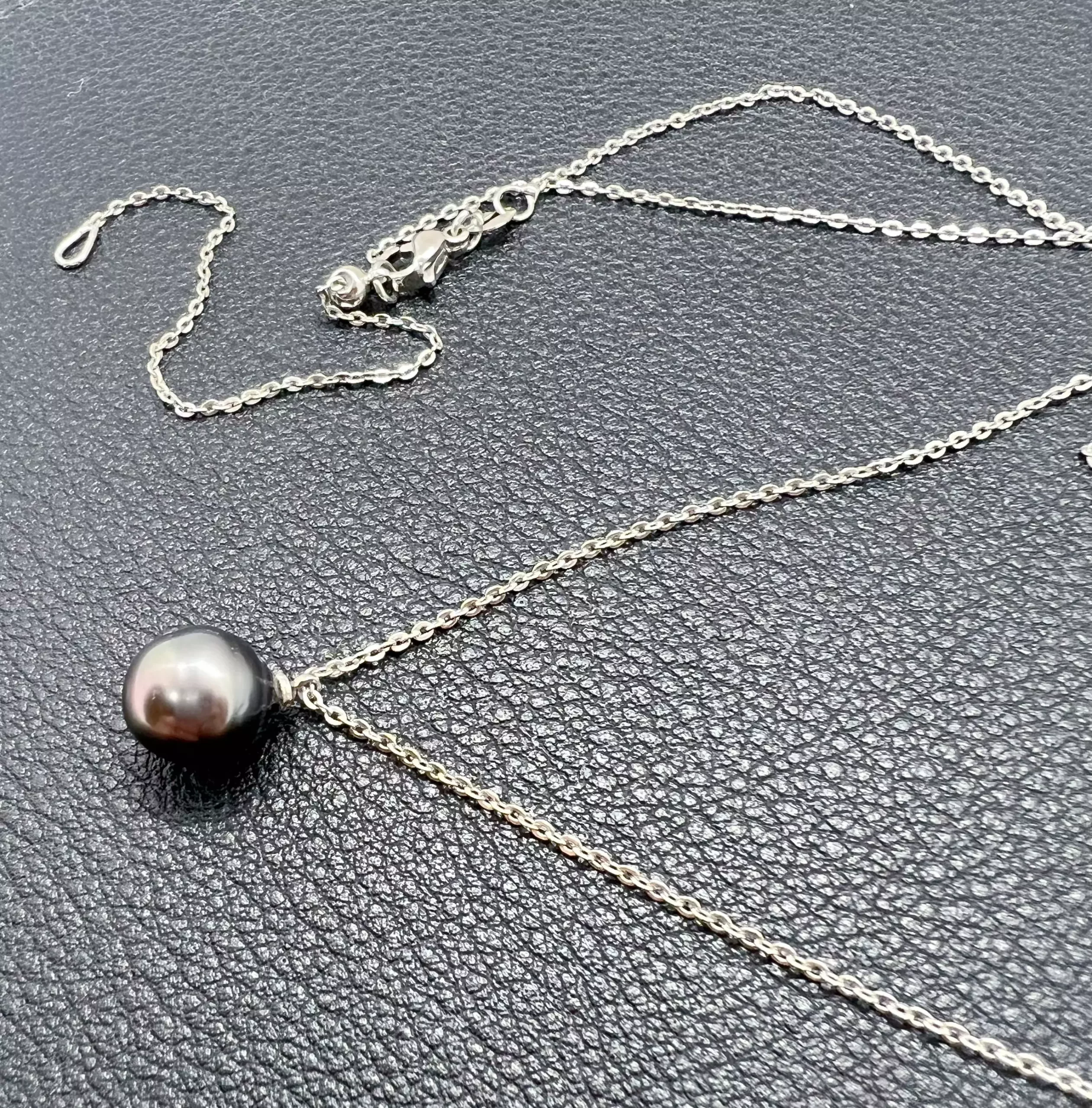 Pendentif perle de Tahiti Nuit prune