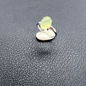 Bague Grain de Raisin Préhnite