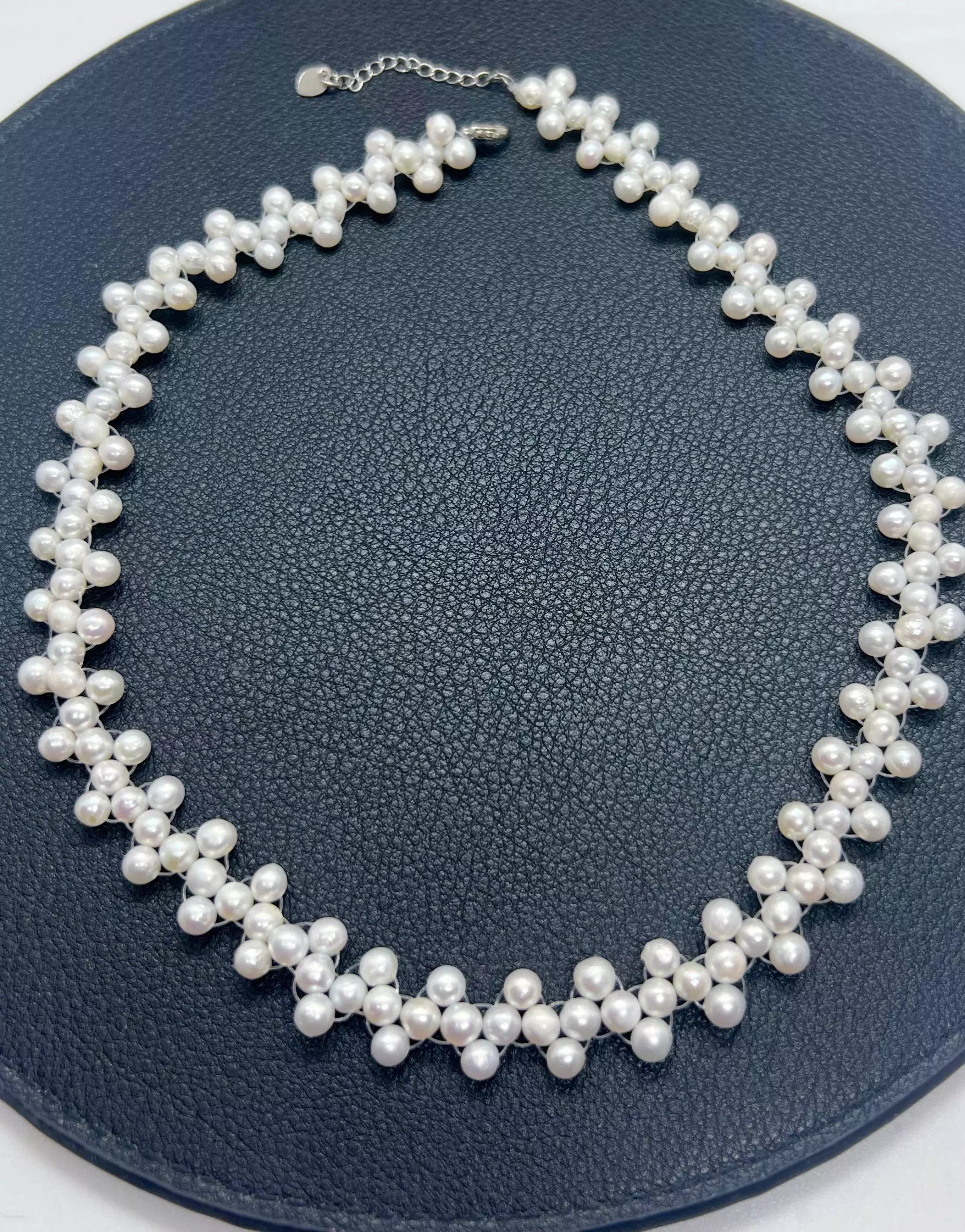 Collier 3 rangs Perles d’Eau Douce – Nuage de Lait