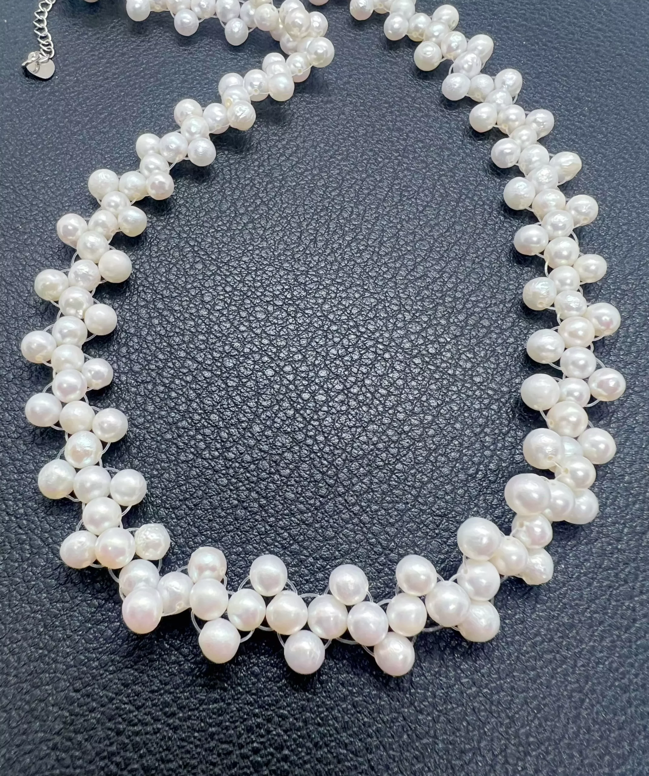 Collier 3 rangs Perles d’Eau Douce – Nuage de Lait