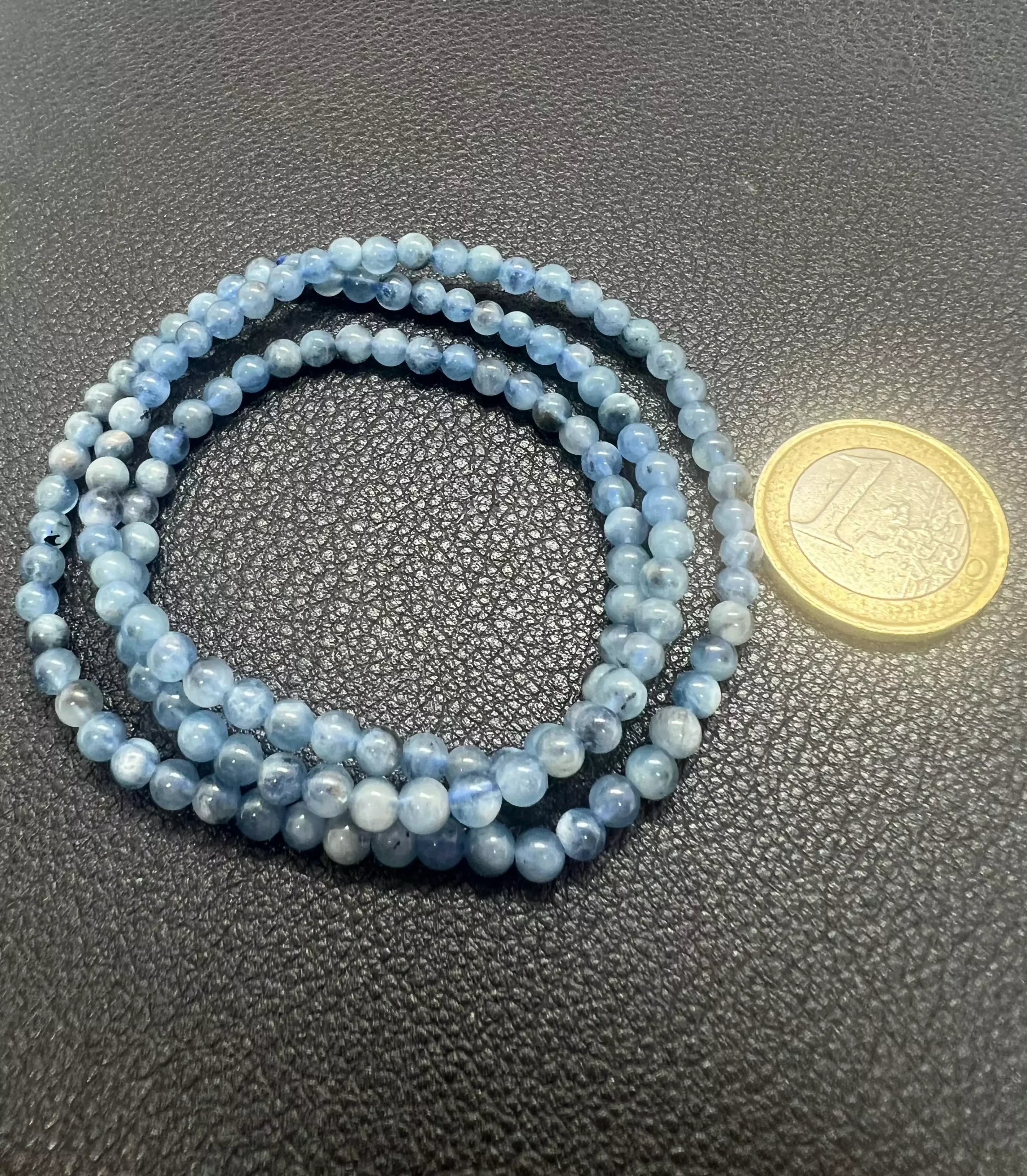 Bracelet 3 tours Brume d’Aigue-Marine