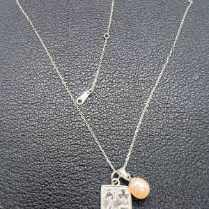 Collier Porte-Bonheurs & Perle doré