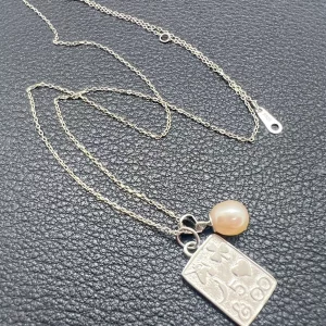 Collier Porte-Bonheurs & Perle doré