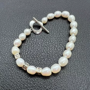 Bracelet Élégance Perles et Cœur Argent 925
