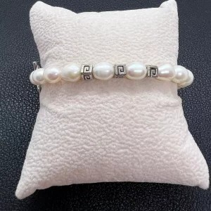 Bracelet Élégance Perles et Cœur Argent 925